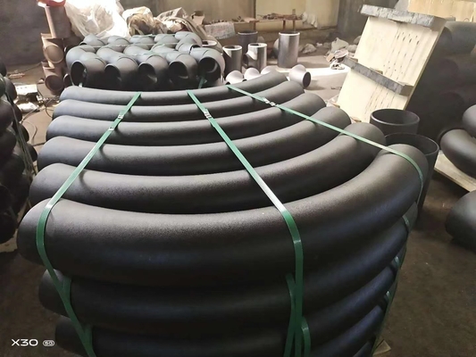 ASTM A53 Cút hàn bằng thép cacbon DN150 SCH 30 Phun cát rèn