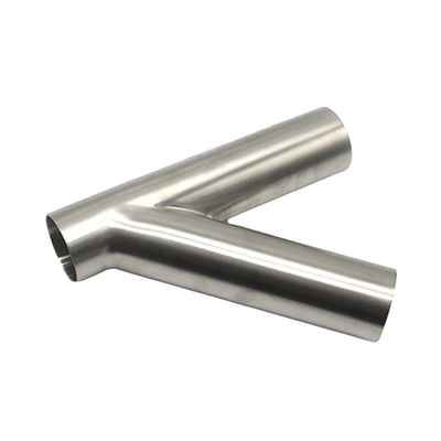 Phụ kiện ống thép chịu áp lực cao JIS XXS 45 độ Y Ống nhánh lắp Tee bên
