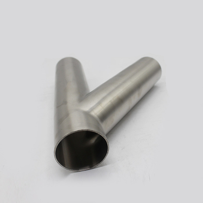 Phụ kiện ống thép chịu áp lực cao JIS XXS 45 độ Y Ống nhánh lắp Tee bên