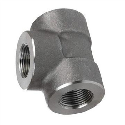 Cs Ss 16 inch Phụ kiện ống thép JIS Tê ren rèn áp lực cao