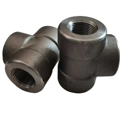 Cs Ss 16 inch Phụ kiện ống thép JIS Tê ren rèn áp lực cao