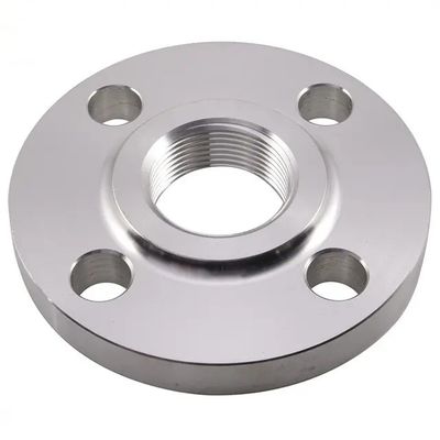 Rèn A105N Mặt bích bằng thép carbon NPT / BSPT Mặt bích có ren ASME B16.5